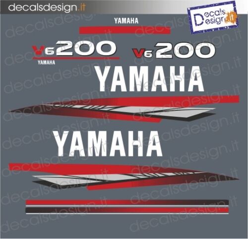 ADESIVI MOTORE MARINO YAMAHA 200 CV V6