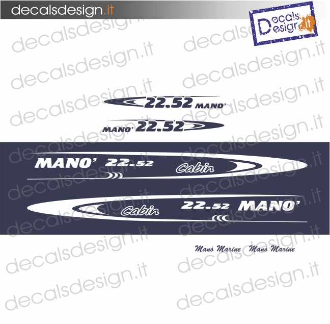 marine hand boat stickers 22,52