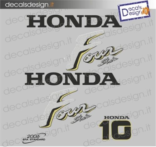 Kit di adesivi per motore fuoribordo Honda 10 cv four stroke