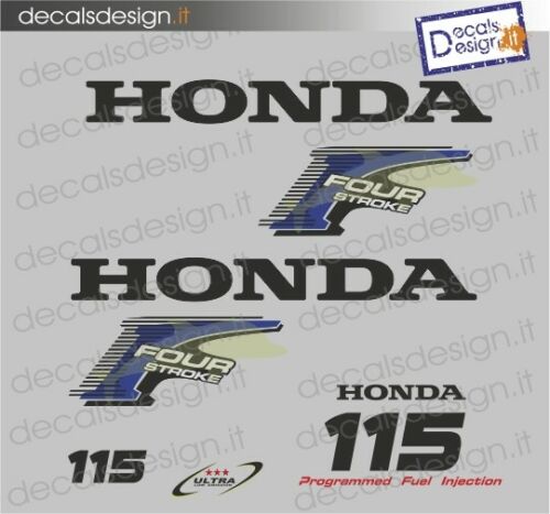 Kit di adesivi per motore fuoribordo Honda 115 four stroke