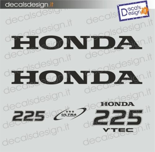Kit di adesivi per motore fuoribordo Honda 225 cv four stroke