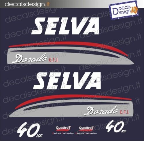 Kit di adesivi per motore fuoribordo  Selva Dorado 40 EFI