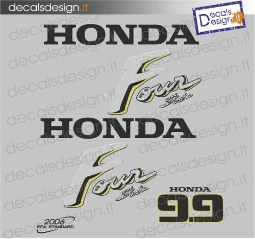 Kit di adesivi per motore fuoribordo Honda 9.9 cv four stroke