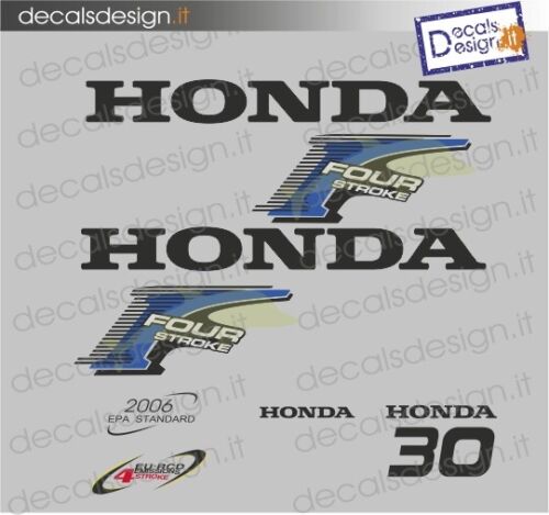 Kit di adesivi per motore fuoribordo Honda 30 cv four stroke