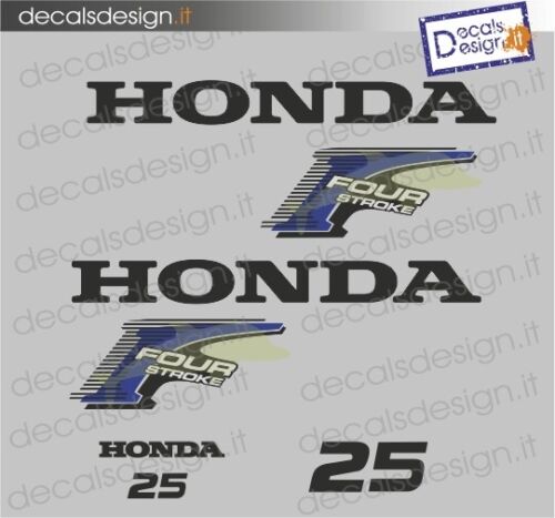 Kit di adesivi per motore fuoribordo Honda 25 cv four stroke