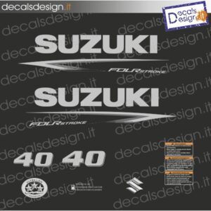 ADESIVI MOTORE MARINO SUZUKI 40 CV FOUR STROKE 2022