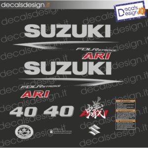 ADESIVI MOTORE MARINO SUZUKI 40 CV FOUR STROKE 2022 ARI