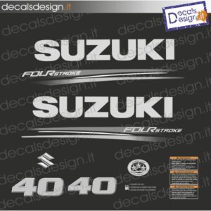 ADESIVI MOTORE MARINO SUZUKI 40 CV FOUR STROKE 2019