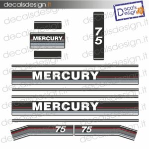 ADESIVI MOTORE MARINO MERCURY 75 CV 2 TEMPI