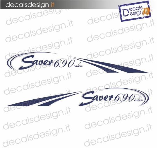 KIT ADESIVI IMBARCAZIONE SAVER 690 CABIN