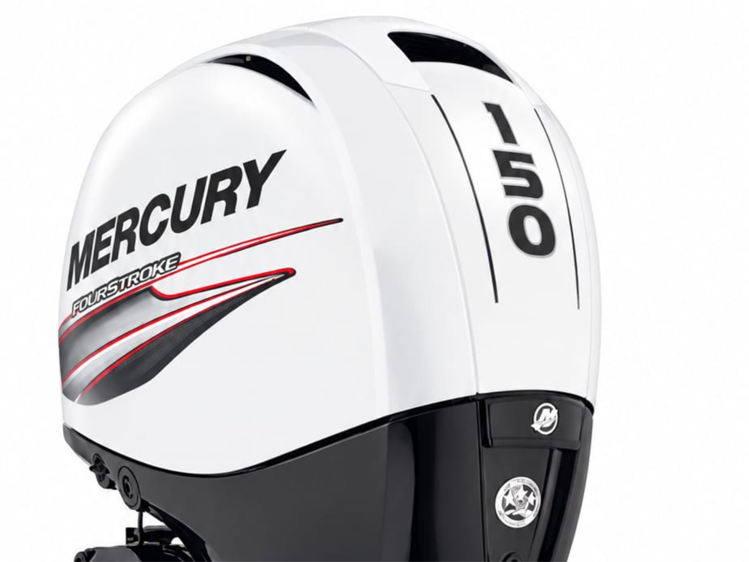 ADESIVI MOTORE MARINO MERCURY 150 CV FOUR STROKE EFI BIANCO - immagine 2