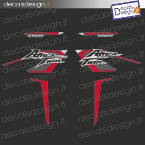 KIT ADESIVI PER HONDA AFRICA TWIN 1100 2020-2021 MOTO NERA