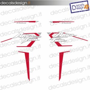 KIT ADESIVI PER HONDA AFRICA TWIN 1100 2020-2021 MOTO NERA ad intaglio senza fondo
